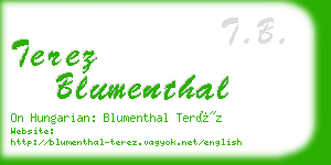 terez blumenthal business card